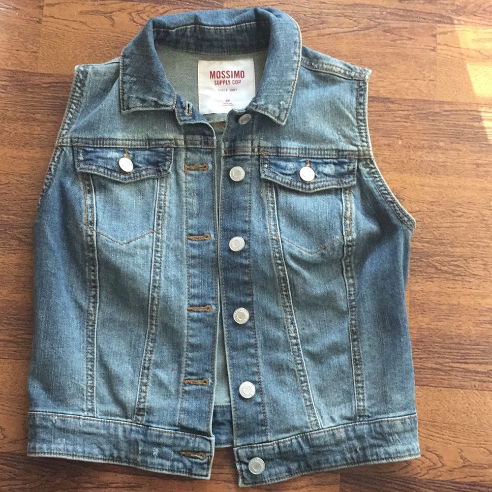 Women’s small blue jean mission vest